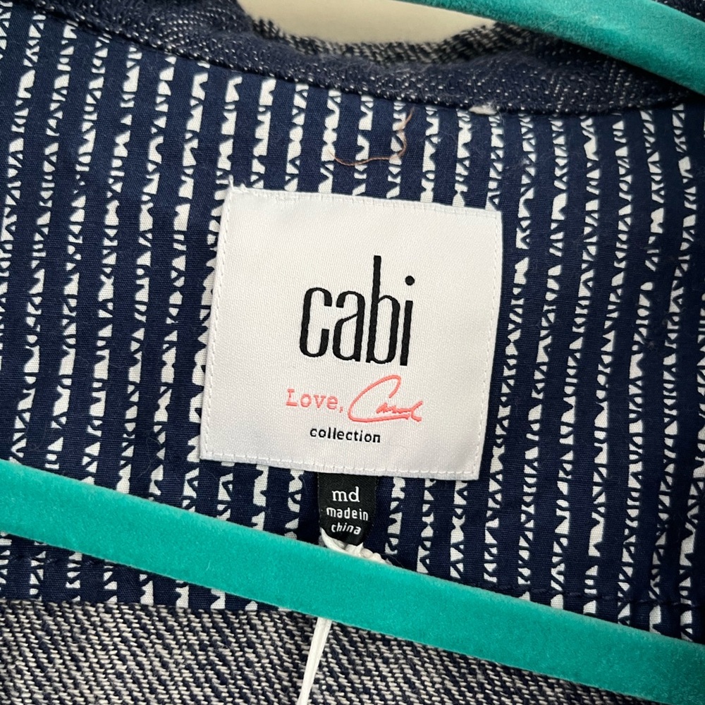 CAbi Love, Carol Collection Adventure Anorak Indigo Denim Jacket sz M - Picture 7 of 9